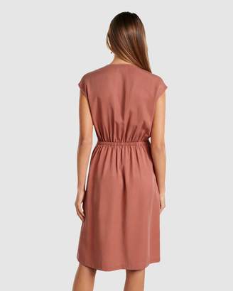 Forever New Channa Tie Detail Midi Dress