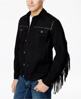 Thumbnail for your product : INC International Concepts Anna Sui x Men's Denim Jacket with Fringe Trim, Created for Macy's
