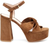 Thumbnail for your product : Gianvito Rossi Donna suede platform sandals