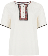 Thumbnail for your product : Marks and Spencer M&s Collection Plus Tribal Trim Dobby Blouse