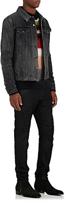 Saint Laurent Men's Appliquéd Denim Trucker Jacket