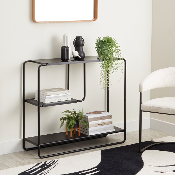 Dunelm Freestanding Shelf Unit Black ShopStyle Bookcases & Shelves