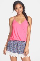 Thumbnail for your product : Lush Faux Wrap Woven Camisole (Juniors)