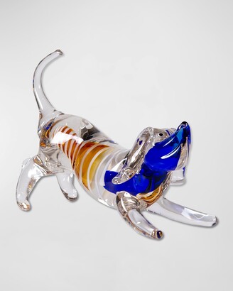 Dale Tiffany Joey Art Glass Dog Sculpture