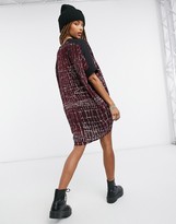 Thumbnail for your product : Religion shirt dress in animal jacquard print