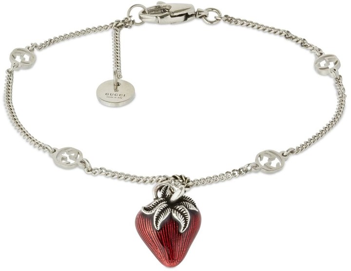 Gucci Strawberry Charm Bracelet - ShopStyle