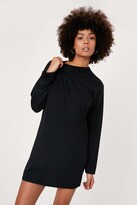 Thumbnail for your product : Nasty Gal Womens Oversize Long Sleeve T-shirt Dress