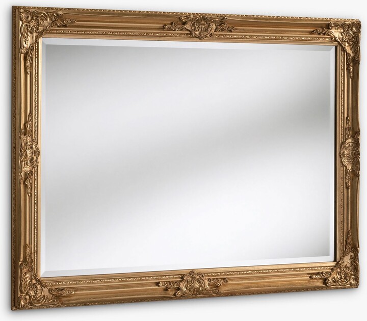 Yearn Baroque Rectangular Wood Framed Wall Mirror ShopStyle