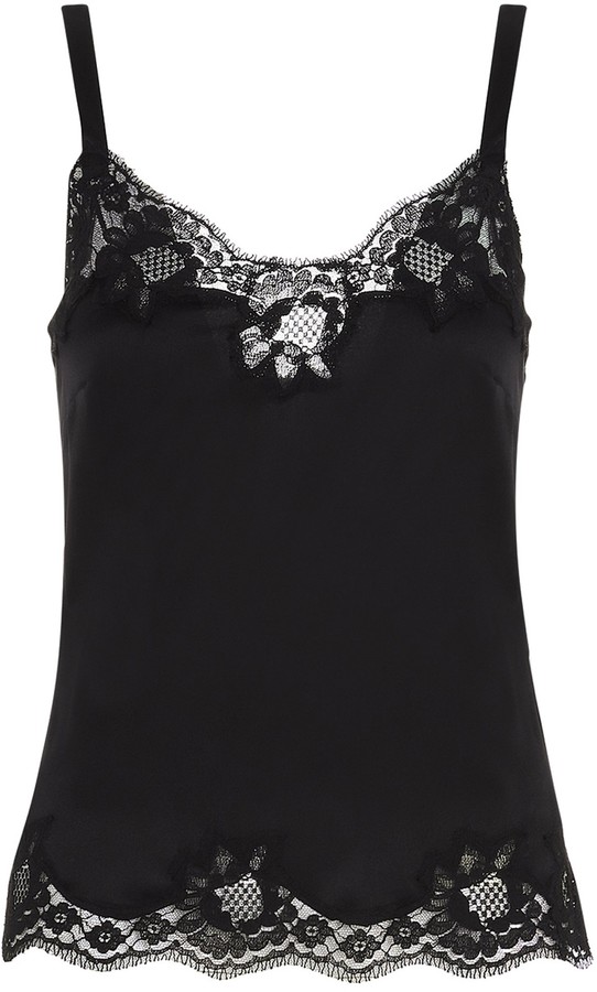 Dolce & Gabbana Lace Hem Camisole ShopStyle