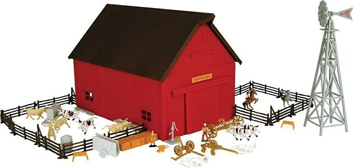 Tomy 1/64 Ertl Western Ranch Play Set with Accessories - Ages 5-7