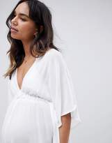 Thumbnail for your product : ASOS Maternity DESIGN Maternity Channel Waist Beach Cover Up