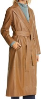 Thumbnail for your product : Vince Leather Wrap Coat