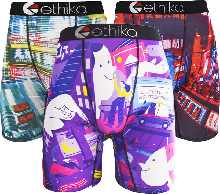 Ethika Drivers Special! Men & apos;s Graphene-Lined Anti-Sweat Boxers 360° Support 1-Pack Chafing-Resistant Underwear for Long Sitting