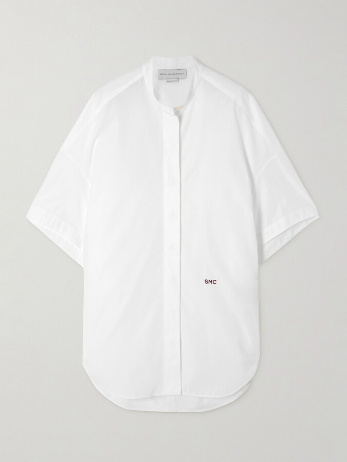 Stella McCartney Oversized Cotton-poplin Shirt - White