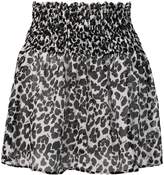 Thumbnail for your product : Fisico leopard print mini skirt