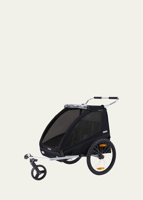 Thule Kid's Coaster XT 2-Seat Bike Trailer, Black