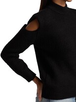 Thumbnail for your product : Design History Ribbed Cold-Shoulder Sweater
