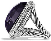 Thumbnail for your product : David Yurman DY Signature Oval Ring with Black Orchid and Diamonds