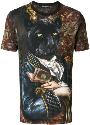 Dolce & Gabbana panther print T-shirt