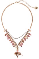 Thumbnail for your product : Betsey Johnson Pinktina Toc Leo Ballerina Frontal Necklace