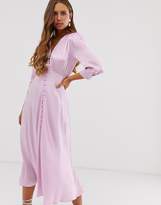 Thumbnail for your product : Ghost Maddison button front satin midi dress