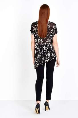 Animal Print Knitted Top