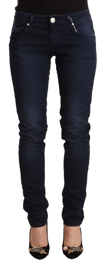 Acht Washed Cotton Low Waist Slim Fit Women's Jeans