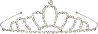 The Party Aisle Royal Rhinestone Tiara - Pack of 6