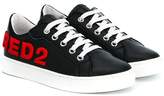 Thumbnail for your product : DSQUARED2 Kids patch-appliquéd sneakers
