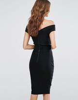Thumbnail for your product : Vesper Off Shoulder Pencil Dress With Corset Waist Detail