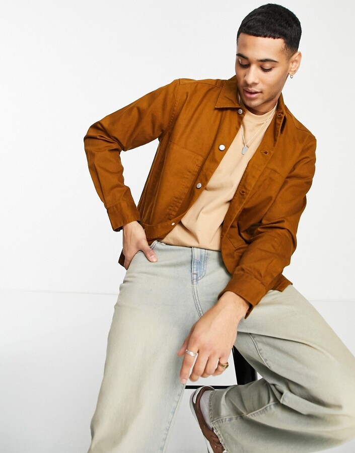 ONLY SONS workwear overshirt in tan ShopStyle Shirts