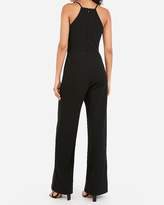 Thumbnail for your product : Express Mesh Inset Wide Leg Jumpsuit
