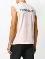Thumbnail for your product : Satisfy distressed vest with slogan