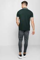 Thumbnail for your product : boohoo Slim Fit Pique Polo With Tipping