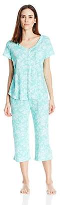 Karen Neuburger Women's Short Sleeve Pajama Set
