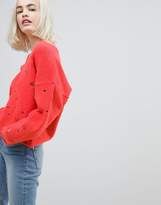Thumbnail for your product : ASOS Design Jumper with V-Neck and Rolled Edges