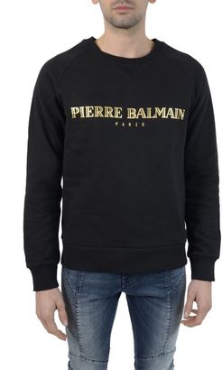 Pierre Balmain Black Logo Crewneck