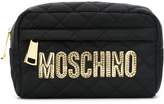 Moschino quilted makeup bag 