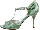 Thumbnail for your product : Dolce & Gabbana Snakeskin Sandals