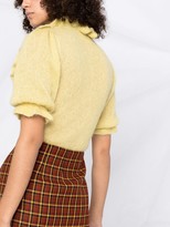 Thumbnail for your product : RED Valentino Ruffle Trim Knitted Top