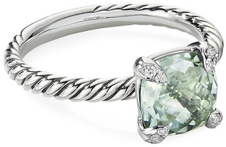 David Yurman Chatelaine Cushion Ring with Diamonds