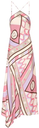Emilio Pucci Printed silk-twill maxi dress