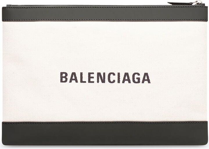Balenciaga Navy Clip M - ShopStyle Wallets