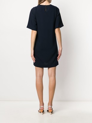 See by Chloe Ruffle-Trimmed Crepe Shift Dress