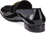 Thumbnail for your product : Tom Ford Patent Leather Chain-Link Loafer, Black
