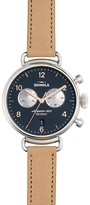 Thumbnail for your product : Shinola The Canfield Chronograph Leather Strap Watch, 38mm