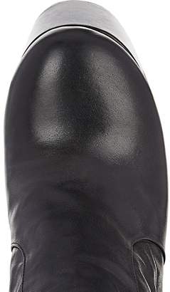 Saint Laurent Women's Billy Leather Platform Ankle Boots - Black