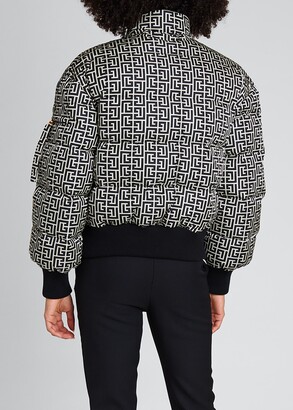 Balmain cropped puffer jacket Clearance