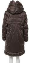 Thumbnail for your product : Tahari Ruffle Trimmed Down Coat