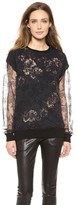 Thumbnail for your product : Jason Wu Lace & Print Silk Top